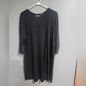 J. Jill Elegant Wearever Collection Black Long Sleeve Dress Size Large Petite